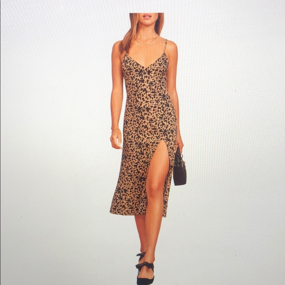 NWT Leopard print Midi dress